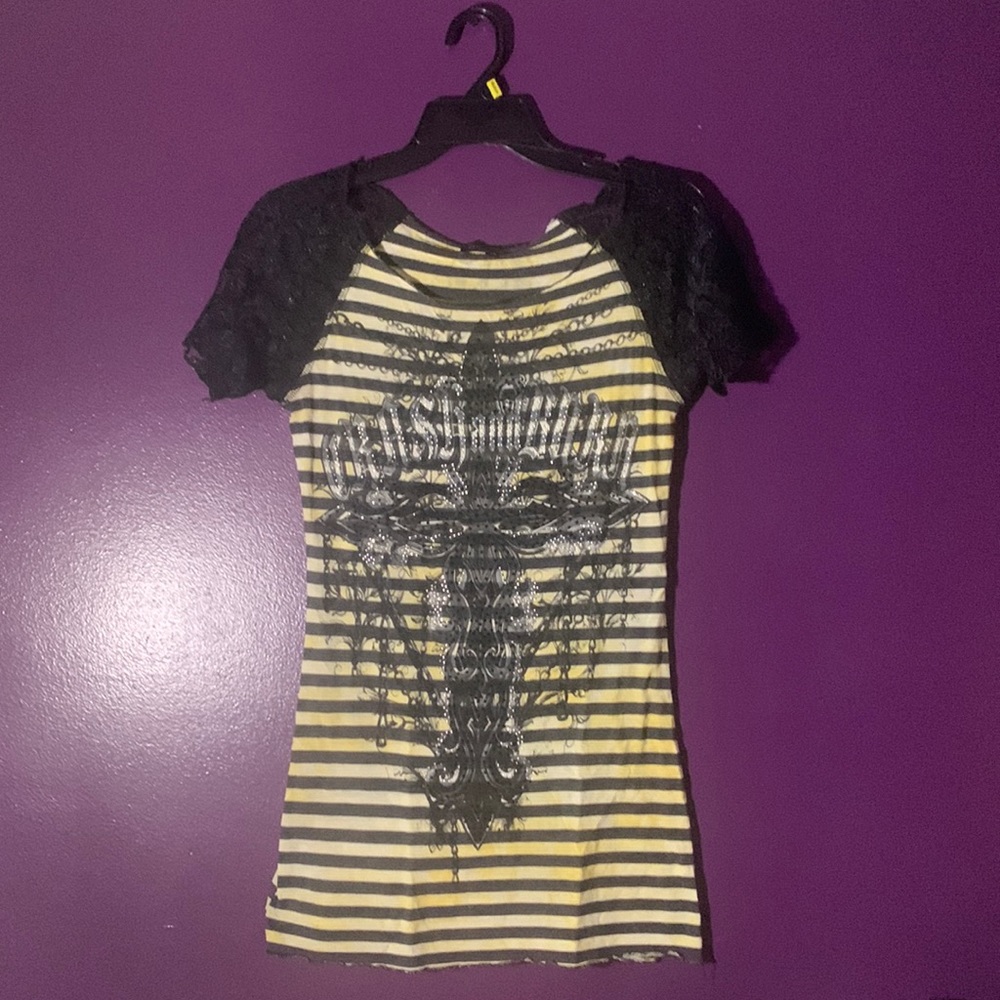 Crash & Burn Yellow Tee